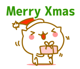 Cute Cat. year end and new year. sticker #9159678