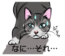 Lazy cat sticker + sticker #9159847