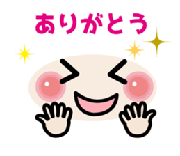 Easy to use! Face mark stickers [Winter] sticker #9160154