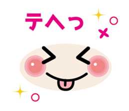 Easy to use! Face mark stickers [Winter] sticker #9160170