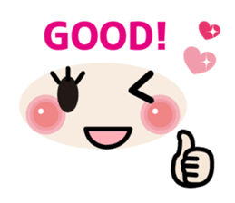 Easy to use! Face mark stickers [Winter] sticker #9160176