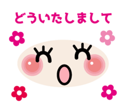 Easy to use! Face mark stickers [Winter] sticker #9160180