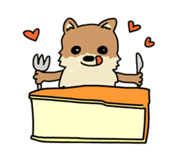 Cheese&Pomeranian sticker #9160196
