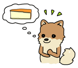 Cheese&Pomeranian sticker #9160197