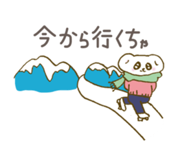 Grouse parent-child & cute ermine/winter sticker #9160752