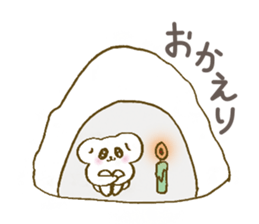 Grouse parent-child & cute ermine/winter sticker #9160769