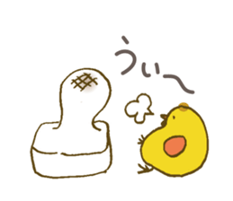 Grouse parent-child & cute ermine/winter sticker #9160773