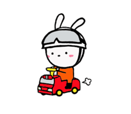 Rescue party of the child rabbit sticker #9160874