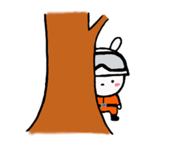 Rescue party of the child rabbit sticker #9160881