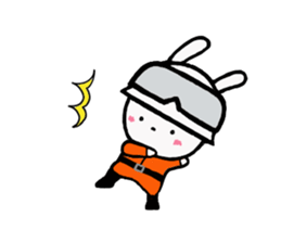 Rescue party of the child rabbit sticker #9160890