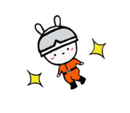 Rescue party of the child rabbit sticker #9160910