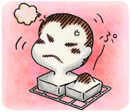 Monkey's winter & New Year's greetings sticker #9160939