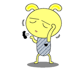 Humor rabbit sticker #9161079