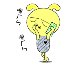 Humor rabbit sticker #9161080