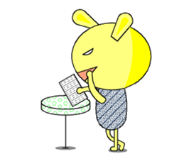 Humor rabbit sticker #9161084