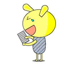 Humor rabbit sticker #9161085