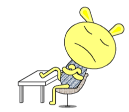 Humor rabbit sticker #9161086