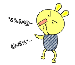 Humor rabbit sticker #9161088