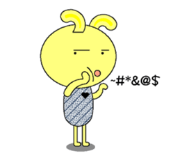 Humor rabbit sticker #9161094