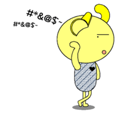 Humor rabbit sticker #9161097