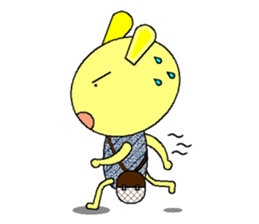 Humor rabbit sticker #9161105