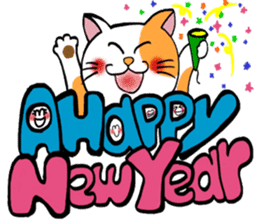 happy newyear&laugh laughingly sticker #9161201