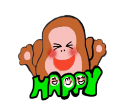 happy newyear&laugh laughingly sticker #9161205