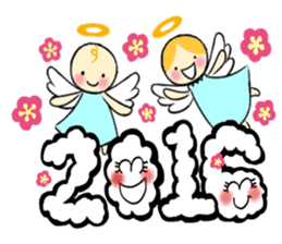 happy newyear&laugh laughingly sticker #9161207