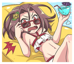 Lily & Marigold (Summer Beach Vacation) sticker #9163032