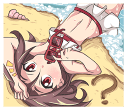 Lily & Marigold (Summer Beach Vacation) sticker #9163035