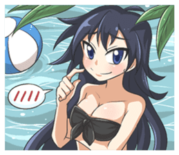 Lily & Marigold (Summer Beach Vacation) sticker #9163036