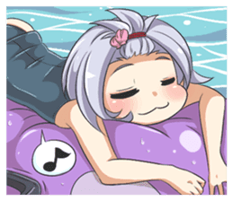 Lily & Marigold (Summer Beach Vacation) sticker #9163040