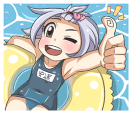 Lily & Marigold (Summer Beach Vacation) sticker #9163043