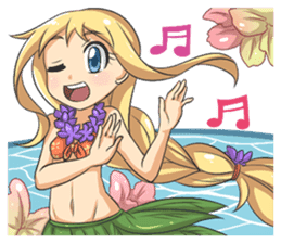 Lily & Marigold (Summer Beach Vacation) sticker #9163045