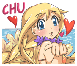 Lily & Marigold (Summer Beach Vacation) sticker #9163047