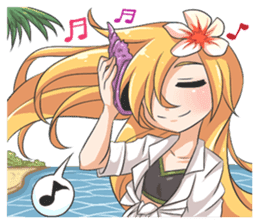 Lily & Marigold (Summer Beach Vacation) sticker #9163054