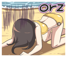 Lily & Marigold (Summer Beach Vacation) sticker #9163063