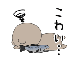 Brown bear of the Hokkaido valve sticker #9163279