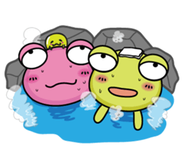 frog love life sticker #9163435
