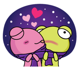 frog love life sticker #9163437