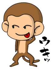 It is seen even a monkey sticker #9163598