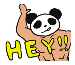 Muscle Panda sticker #9164073