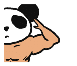 Muscle Panda sticker #9164084