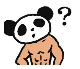 Muscle Panda sticker #9164087