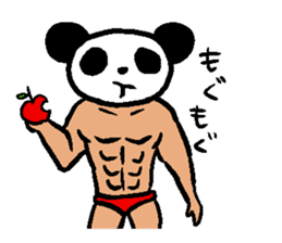 Muscle Panda sticker #9164089