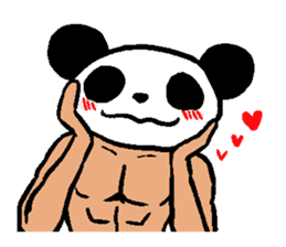 Muscle Panda sticker #9164097