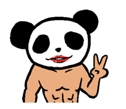 Muscle Panda sticker #9164099