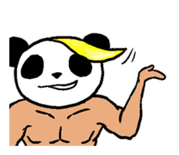 Muscle Panda sticker #9164101