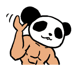 Muscle Panda sticker #9164102