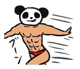 Muscle Panda sticker #9164107